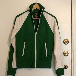 Kelly Green/White Lucky Brand Track Jacket